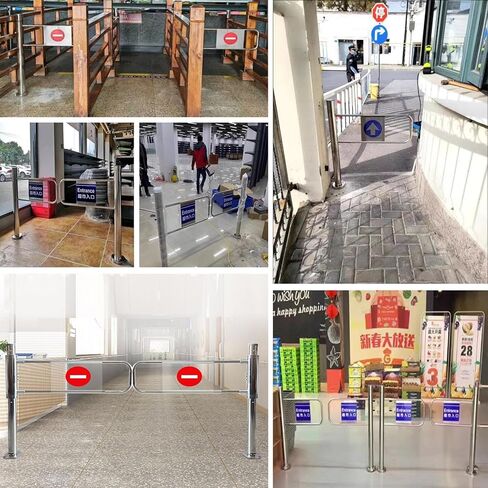 بوابة أرجوحة الارتداد التلقائي ، الباب اليدوي في اتجاه واحد ، وصول متجر من الفولاذ المقاوم للصدأ ، و 20-40 "بوابة مدخل دفع يدوي لسهولة الوصول (33 4/9") in Kuwait