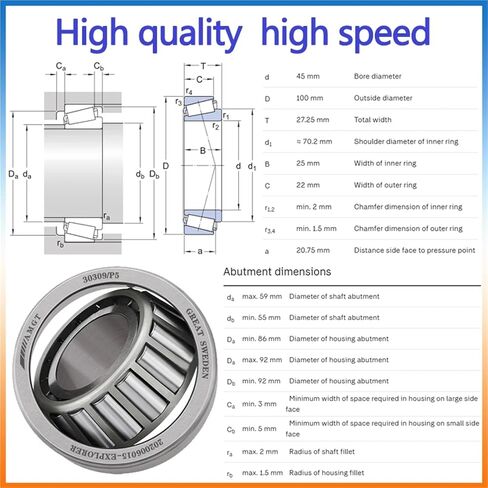 1Pcs Bearing 30212 31309 30309 Tapering Bearing(30309) in Saudi Arabia