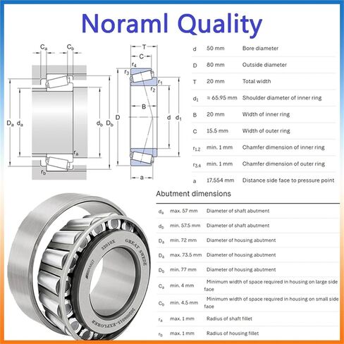 1Pcs Bearing 32010X 32305 Tapering Bearing(32010X) in Saudi Arabia