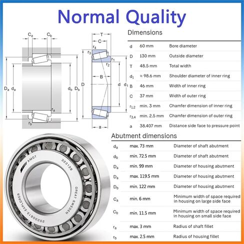 1Pcs Bearing 33021 30314 32312B Tapering Bearing(32312B) in Saudi Arabia