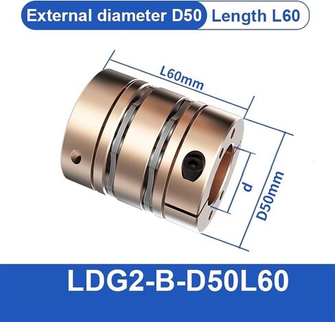 Motor Diaphragm Couplings D50L60 Double Disc Clamp Type Flexible Shaft Coupler(More to Contact) in Saudi Arabia