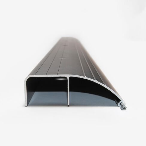 Premium Quality Aluminum Threshold - High Bumper/High Dome Threshold with Different Heights and Size + Easy Accessible for Residential/Commercial Use Simple Installation (Black, 36 inch Short) in Saudi Arabia