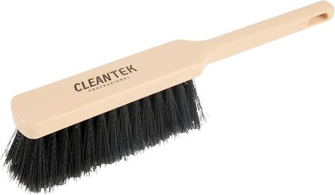 Restaurantware-Clean Tek Professional 13.78 Inch Counter Brush, 1 Heavy-Duty Hand Broom Brush - Flagged Bristles, Ergonomic Handle, Beige Plastic Cleaning Scrub, for Sweeping, Dusting, Woodworking in Saudi Arabia