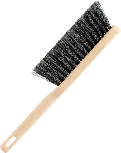 Restaurantware-Clean Tek Professional 13.78 Inch Counter Brush, 1 Heavy-Duty Hand Broom Brush - Flagged Bristles, Ergonomic Handle, Beige Plastic Cleaning Scrub, for Sweeping, Dusting, Woodworking in Saudi Arabia