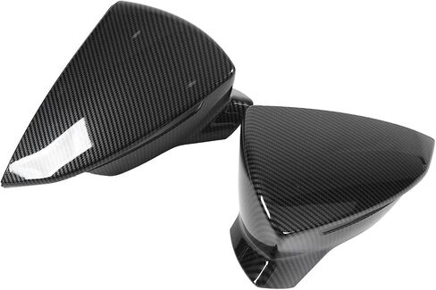 Side Mirror Cover, Rear View Mirror Cover, Wing Mirror Cap Replacement, Smooth Texture, with Improving Aerodynamic Performance, Wing Mirror Cap Replacement (Glossy Black) in Saudi Arabia