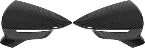 Side Mirror Cover, Rear View Mirror Cover, Wing Mirror Cap Replacement, Smooth Texture, with Improving Aerodynamic Performance, Wing Mirror Cap Replacement (Glossy Black) in Saudi Arabia