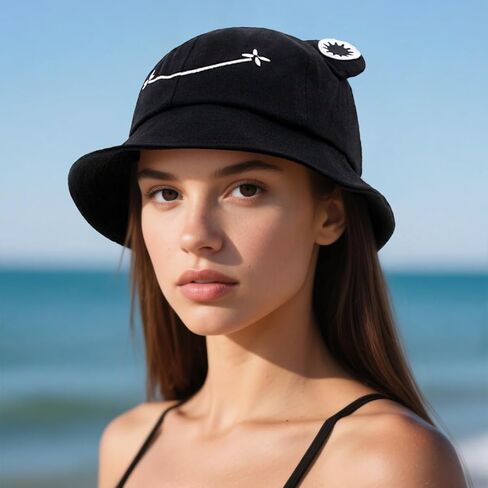 Haoohu 5 Pieces Frog Hat Adults Frog Bucket Hat Travel Beach Festival Summer Sun Hat Dress up Party Animal Headwear in Kuwait