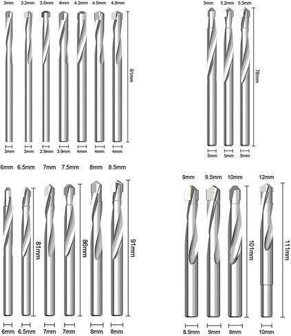 1Pcs Carbide Drill Bit Practical Tungsten Steel Twist Drill Bit Multifunctional Wood Metal Hole Cutter Hard Drilling Tools(7.0mm) in Saudi Arabia
