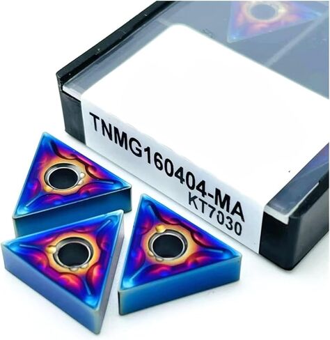 Nano Blue TNMG160404 TNMG160408 MA Carbide Insert CNC Lathe Cutting Tool HRC55 Stainless Steel Turning Tool(TNMG160404-MA KT7030) in Saudi Arabia