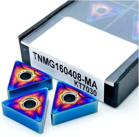 Nano Blue TNMG160404 TNMG160408 MA Carbide Insert CNC Lathe Cutting Tool HRC55 Stainless Steel Turning Tool(TNMG160404-MA KT7030) in Saudi Arabia