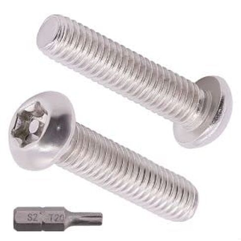 M8-1.25 × 45 مم (15 قطعة) رأس مسامير آلة أمان Torx رأس البراغي ، بت من بينها ، 304 الفولاذ المقاوم للصدأ 18/8 ، البراغي المقاومة للعبث ، الخيط الكامل in Saudi Arabia