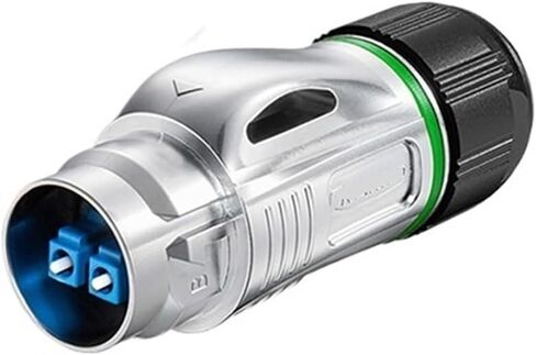 BD24 Fiber Optic Industrial Connector IP68 Metal Aviation Room Room Network LC Fiber Optic Docking Connector (أربعة قاعدة أنثى معدنية) in Kuwait