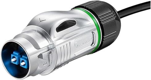 BD24 Fiber Optic Industrial Connector IP68 Metal Aviation Room Room Network LC Fiber Optic Docking Connector (أربعة قاعدة أنثى معدنية) in Kuwait