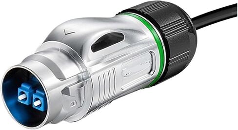 BD24 Fiber Optic Industrial Connector IP68 Metal Aviation Room Room Network LC Fiber Optic Docking Connector (أربعة قاعدة أنثى معدنية) in Kuwait