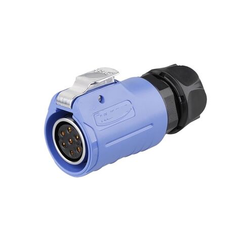 LP-20 Aviation Socket 7-DOP-SOPERING FORE-HOLE شفة عكسية مع موصل الذكور من السياج (التثبيت العكسي شفة) in Saudi Arabia