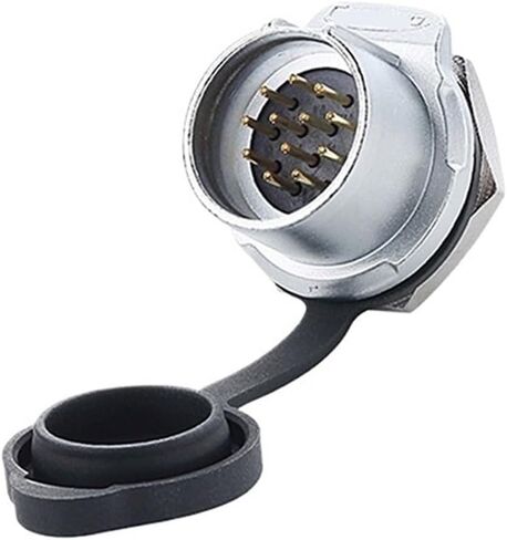 LP20 12-pin Waterproof Aviation Plug Female Male Threaded Panel Waterproof Connector(Single Hole Male seat) in Saudi Arabia