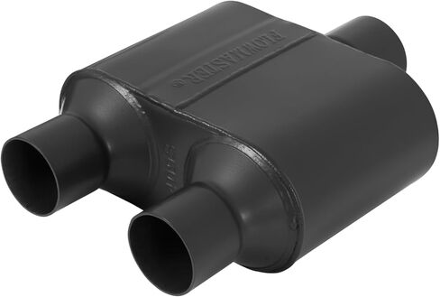 Flowmaster 842515 Super 10 Muffler 409S - 2.50 Center IN / 2.50 Center OUT - Aggressive Sound, Black in Saudi Arabia