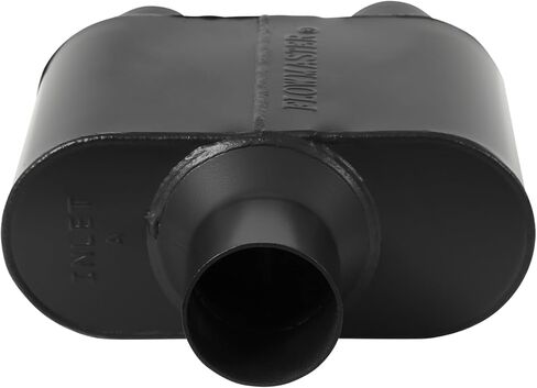 Flowmaster 842515 Super 10 Muffler 409S - 2.50 Center IN / 2.50 Center OUT - Aggressive Sound, Black in Saudi Arabia