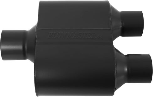 Flowmaster 842515 Super 10 Muffler 409S - 2.50 Center IN / 2.50 Center OUT - Aggressive Sound, Black in Saudi Arabia