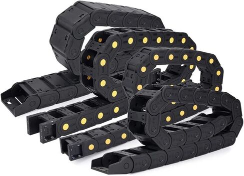 Industrial Equipment Series 45 X 60mm 75mm 100mm 125mm 150mm 200mm L1000mm Nylon Cable Drag Chain Wire Carrier with End Connectors Towline! Towing Chain(100mm,45X250MM_Bridge Type Open) in Saudi Arabia