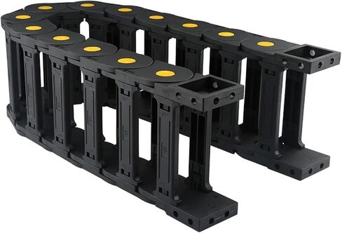 Industrial Equipment Series 45 X 60mm 75mm 100mm 125mm 150mm 200mm L1000mm Nylon Cable Drag Chain Wire Carrier with End Connectors Towline! Towing Chain(100mm,45X250MM_Bridge Type Open) in Saudi Arabia