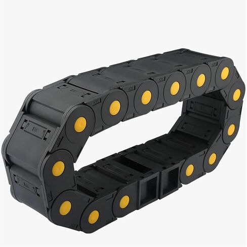 Industrial Equipment Series 45 X 60mm 75mm 100mm 125mm 150mm 200mm L1000mm Nylon Cable Drag Chain Wire Carrier with End Connectors Towline! Towing Chain(100mm,45X250MM_Bridge Type Open) in Saudi Arabia