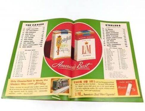 1955 Pittsburgh Steelers at Philadelphia Eagles NFL Football Program 10-30-55 - NFL Programs in Saudi Arabia