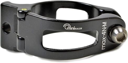 Omni Racer Worlds أخف سبيكة Derailleur Braze-On Adapter Clamp: 28.6mm متوافق مع Shimano ، Sram ، Campagnolo: Black 28.6mm in Kuwait