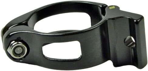 Omni Racer Worlds أخف سبيكة Derailleur Braze-On Adapter Clamp: 28.6mm متوافق مع Shimano ، Sram ، Campagnolo: Black 28.6mm in Kuwait