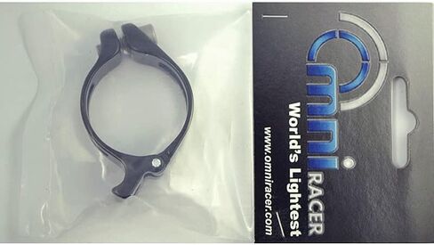 Omni Racer Worlds أخف سبيكة Derailleur Braze-On Adapter Clamp: 28.6mm متوافق مع Shimano ، Sram ، Campagnolo: Black 28.6mm in Kuwait