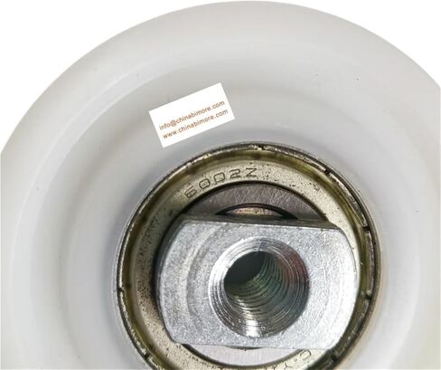 Elevator Wire Rope Pulley Lift Spare Parts Hanger Roller 58 * 9 * 6002 White Nylon Wheel OD58mm W9mm Bearing 6002Z in Saudi Arabia