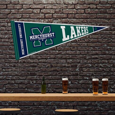 Rico Industries NCAA Mercyhurst Lakers 12" x 30" Felt Wall Décor Pennant - Great for Home/Bed Room/Man Cave Décor in Saudi Arabia