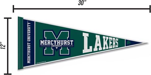 Rico Industries NCAA Mercyhurst Lakers 12" x 30" Felt Wall Décor Pennant - Great for Home/Bed Room/Man Cave Décor in Saudi Arabia