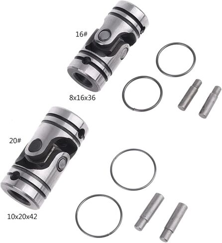 Universal Joints Diameter 16mm/20mm Universal Coupling Shaft Coupling Motor Connector DIY Steering Steel Universal Joint for Connecting Model Cars, Model Ships, Robots, et(8mm) in Saudi Arabia