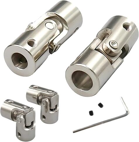 Universal Joints 2/2.3/3/3.17/4/5/6/8/10mm Boat Car Shaft Coupler Metal Cardan Joint Motor Connector Universal Joint Coupling Gimbal Couplings for connecting model cars, model ships, robots, et(2mm-2m in Saudi Arabia