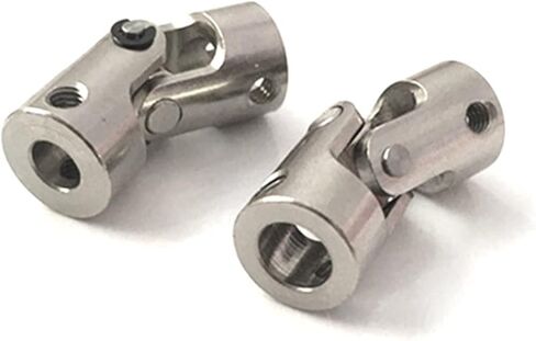 Universal Joints 2/2.3/3/3.17/4/5/6/8/10mm Boat Car Shaft Coupler Metal Cardan Joint Motor Connector Universal Joint Coupling Gimbal Couplings for connecting model cars, model ships, robots, et(2mm-2m in Saudi Arabia