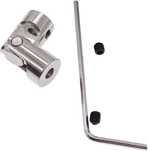 Universal Joints Boat car Shaft Coupler Universal Coupling Motor Connector Metal Universal Joint couplings Carbon Steel for Connecting Model Cars, Model Ships, Robots, et(4mm-4mm) in Saudi Arabia