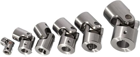 Universal Joints 09G Cross Universal Joint Coupling Precision Single and Double Joint Telescopic cardan Joint Needle Roller Bearing Shaft Coupler for Connecting Model Cars, Model Ships, Robots, et in Saudi Arabia