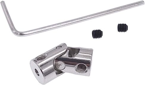 Universal Joints Universal coupling boat car shaft coupler motor connector metal universal joint couplings 2*2mm 2*2.3mm 2.3*2.3mm carbon steel for connecting model cars, model ships, robots, et(2mm-2 in Saudi Arabia