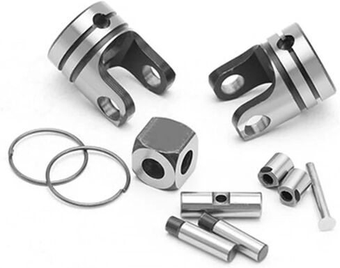 Universal Joints Single Double Joint Cross Universal Joint Coupling Expansion Joint high Precision Needle Roller Bearing for Connecting Model Cars, Model Ships, Robots, et(4PCS,06G 18X36X74) in Saudi Arabia