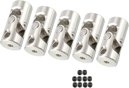 مفاصل عالمية Hotsale 5pcs 2-2.3mm Cardan Coldan Coint Gimbal Coints Universal Coint Coint Coint Raining Dailing for Toy Model DIY Motor لتوصيل السيارات النموذجية ، والسفن النموذجية ، والروبوتات ، و ET (2mm إلى 2mm) in Saudi Arabia