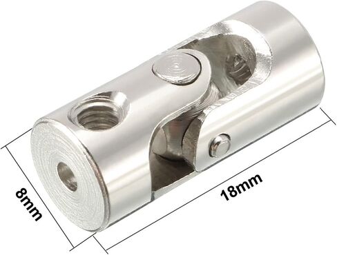 مفاصل عالمية Hotsale 5pcs 2-2.3mm Cardan Coldan Coint Gimbal Coints Universal Coint Coint Coint Raining Dailing for Toy Model DIY Motor لتوصيل السيارات النموذجية ، والسفن النموذجية ، والروبوتات ، و ET (2mm إلى 2mm) in Saudi Arabia