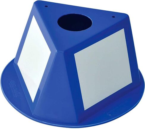 Global Industrial Inventory Control Cone W/Dry Erase Decals, 10"L x 10"W x 5"H, Blue, Lot of 5 in Saudi Arabia
