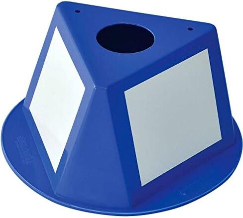 Global Industrial Inventory Control Cone W/Dry Erase Decals, 10"L x 10"W x 5"H, Blue, Lot of 5 in Saudi Arabia
