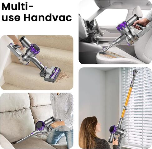 S3 Cordless Vacuum Plicner ، 45 كيلو بايت من عمال النظافة الفراغات الشفطية للمنزل ، ومساحة عصا قابلة لإعادة الشحن لمدة 55 دقيقة in Kuwait