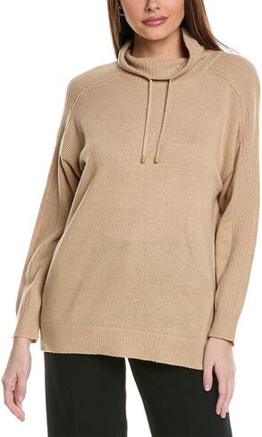 Anne Klein Women's Sweatshirt Mock Neck with D-String in Saudi Arabia
