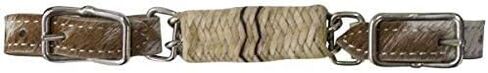 Showman Curb Strap w/Cowhide Ends & Rawhide Braided Covered Chain in Saudi Arabia