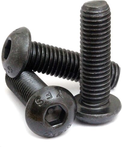 Monsterbolts - 1/4 "-28 × 3/4" مسامير قبعة مقبس الرأس ، ASME B18.3 ، سبيكة الصلب ، أكسيد الأسود ، 10 حزمة in Saudi Arabia