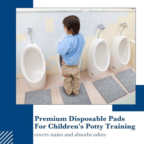 50 PCS الحصير البولية القابلة للتصرف للرجال الحمام منصات البول التجارية للرجال من أجل الحصير المرحاض للرجال غير المنزلق مياه مزيل العرق في حامي أرضية من البول ، رمادي (سداسي) in Kuwait