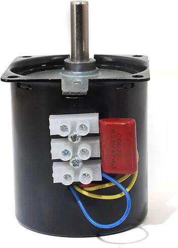 محرك غير متزامن عزم الدوران عالية 100 كجم 28W AC 220V محرك مغنطيس دائم 220V 68KTYZ عمود 8 مم CW/CCW محرك بطيء السرعة بطيئة (50RPM مع قوس) in Saudi Arabia